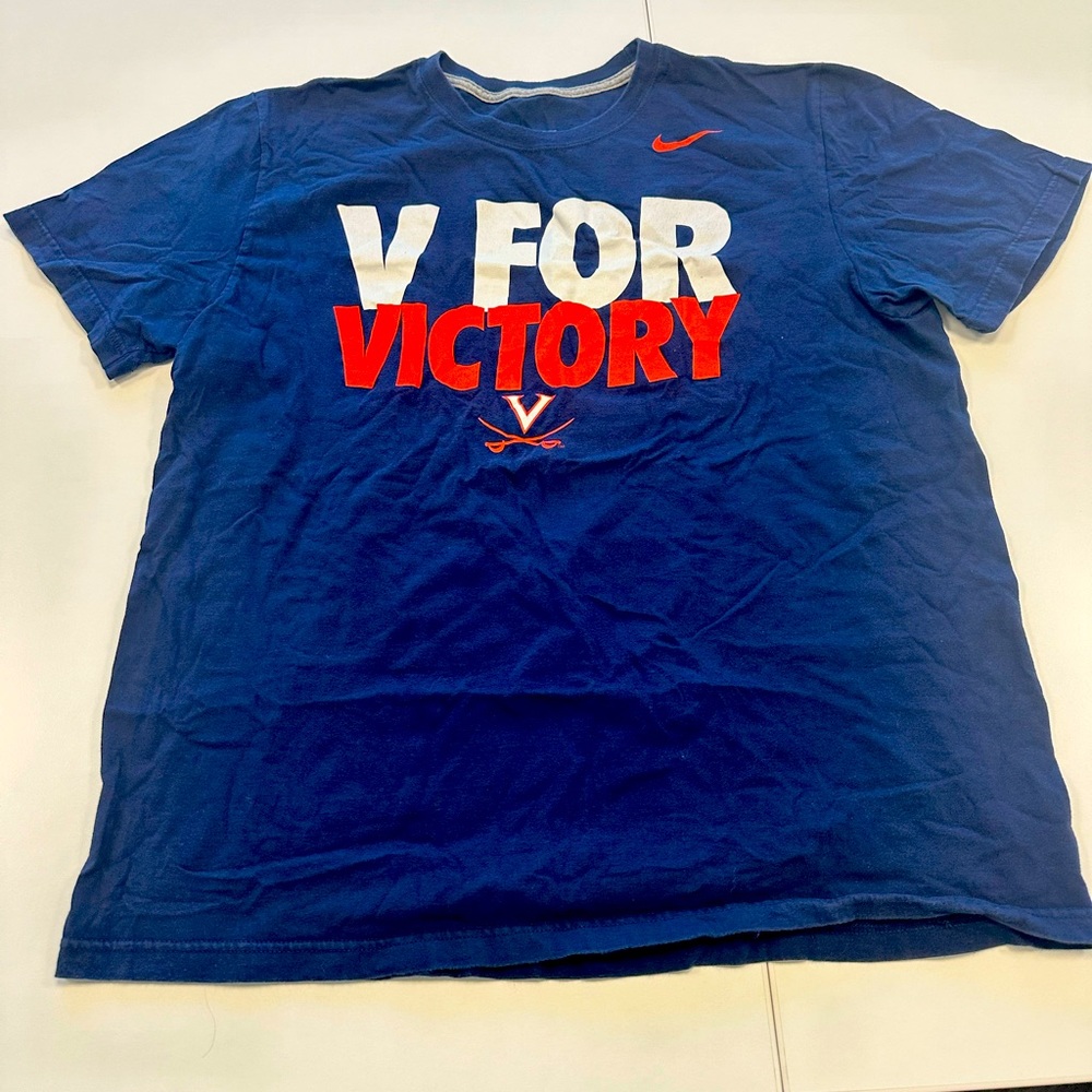 Virginia V for Victory Nike sz xl t shirt rare EUC